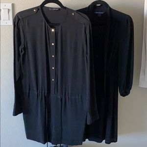 Silk dress and jumpsuit